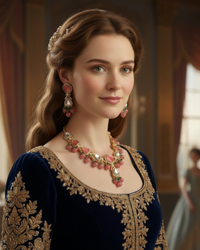 Regency Rose Necklace Set