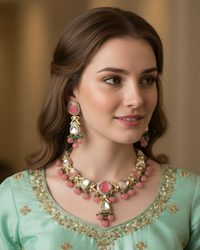 Regency Rose Necklace Set