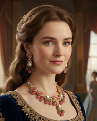 Regency Rose Necklace Set