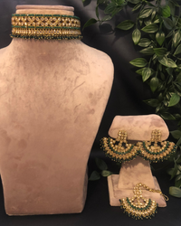 The Starlight Diva Emerald Necklace Set