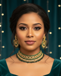 The Starlight Diva Emerald Necklace Set