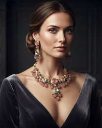 Regency Rose Necklace Set
