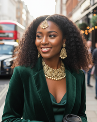 The Starlight Diva Golden Necklace Set