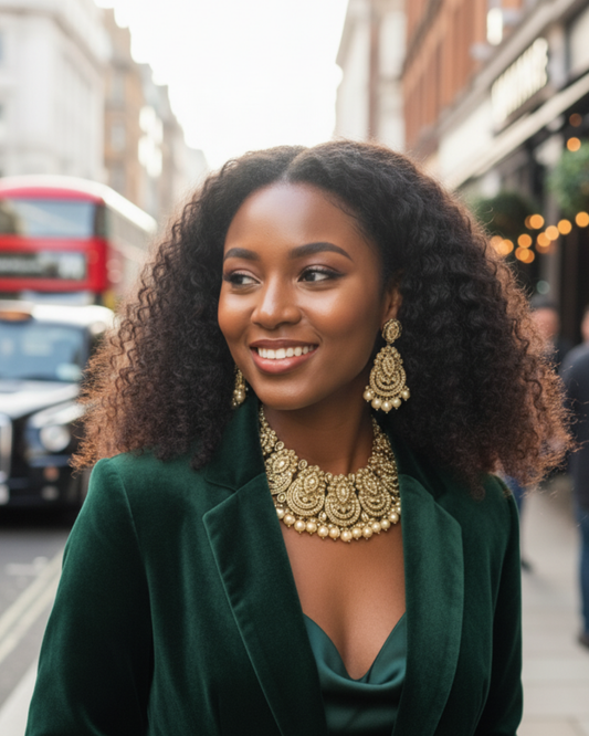 The Starlight Diva Golden Necklace Set
