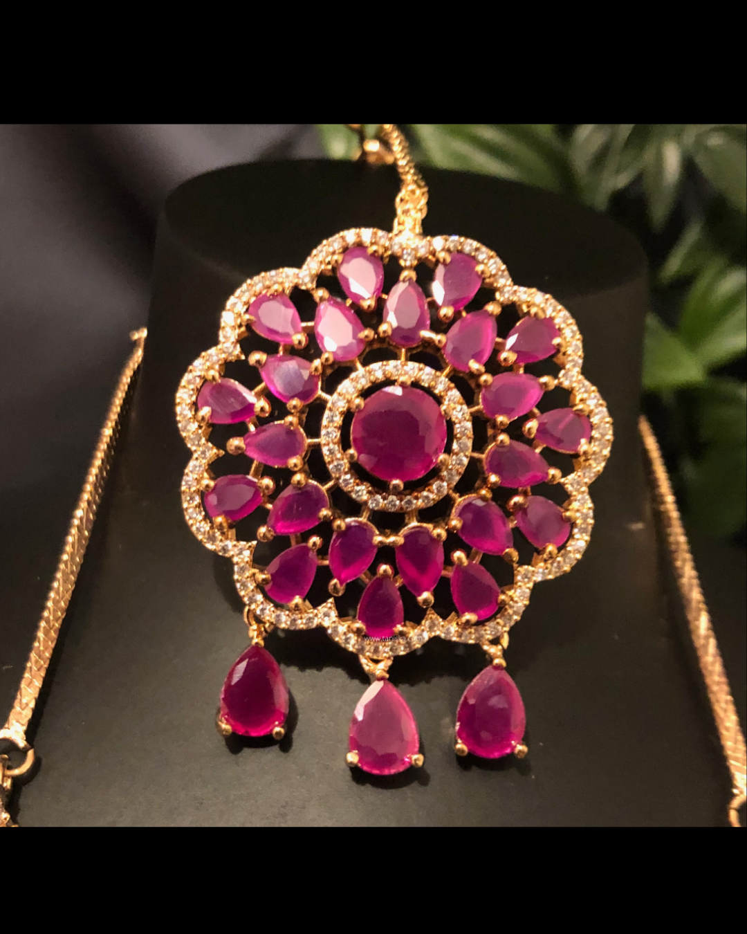 Diva American Diamond Style Necklace Set - Rose Gold (Limited Edition)