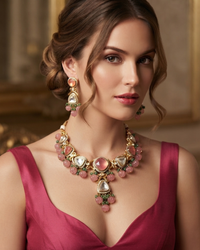 Regency Rose Necklace Set