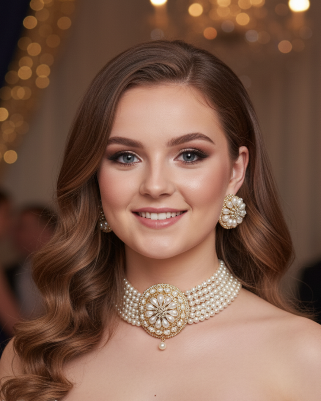 Kensington Blossom Pearl Necklace Set
