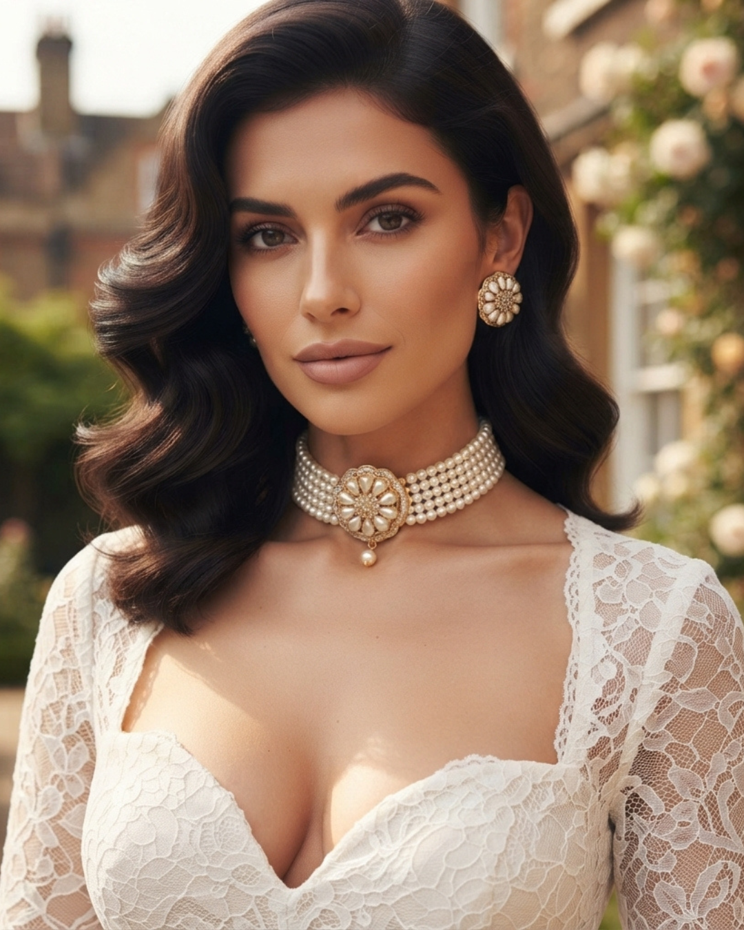 Kensington Blossom Pearl Necklace Set