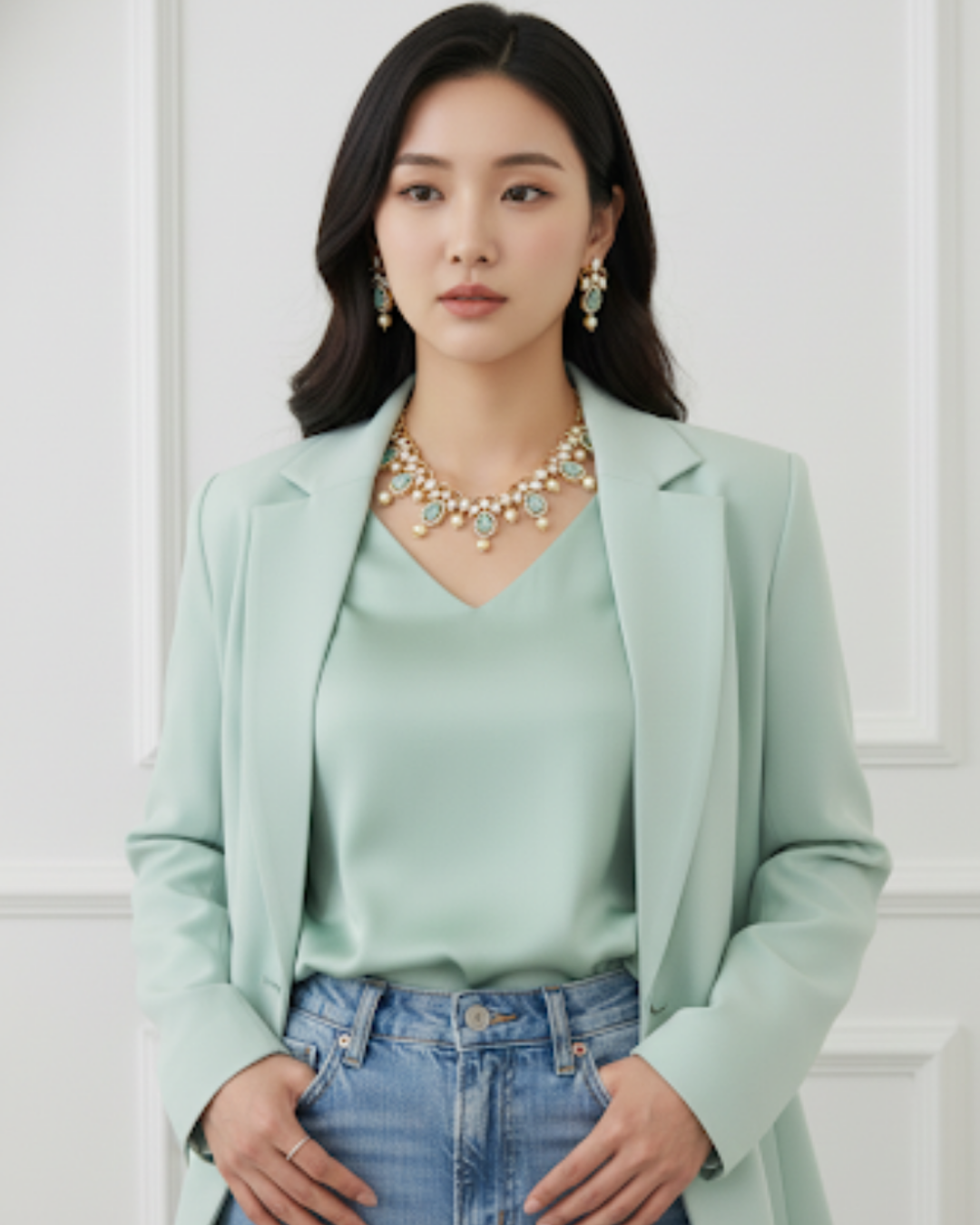 The Verra Necklace Set (Mint)