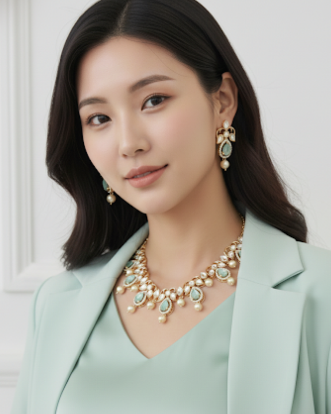 The Verra Necklace Set (Mint)