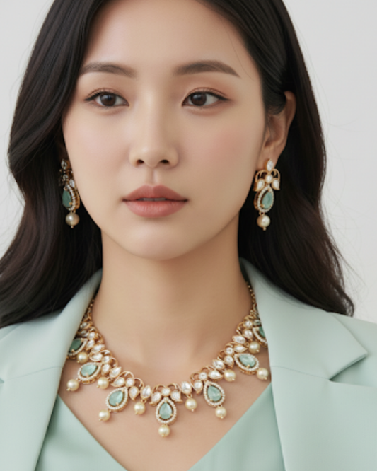 The Verra Necklace Set (Mint)