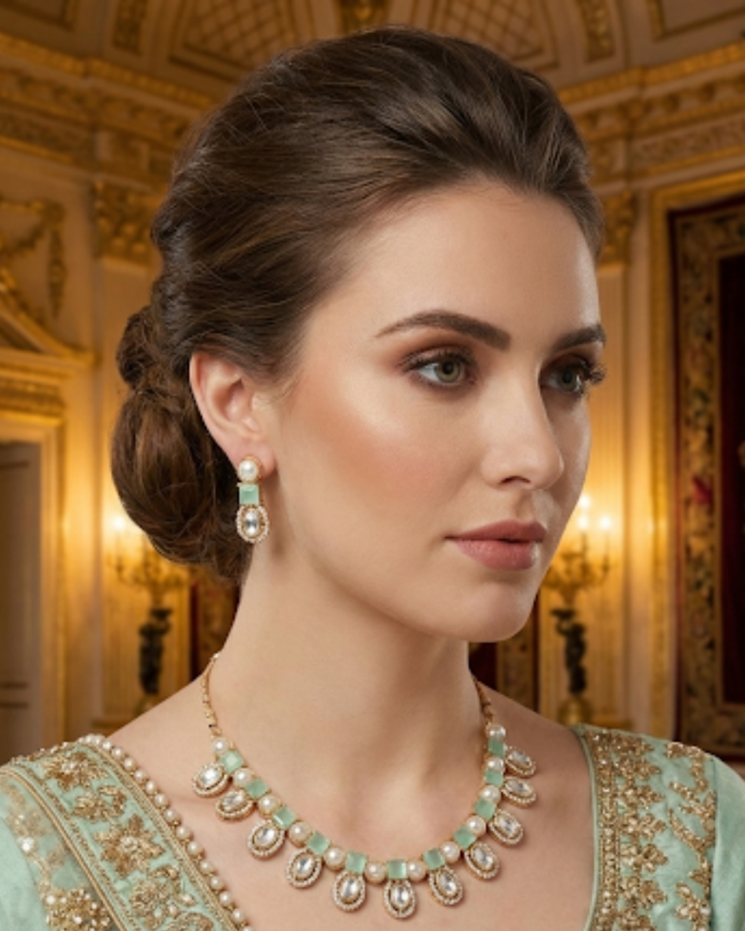 The Verra Necklace Set (Mint)