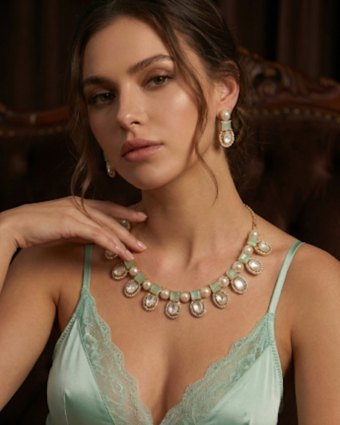 The Verra Necklace Set (Mint)