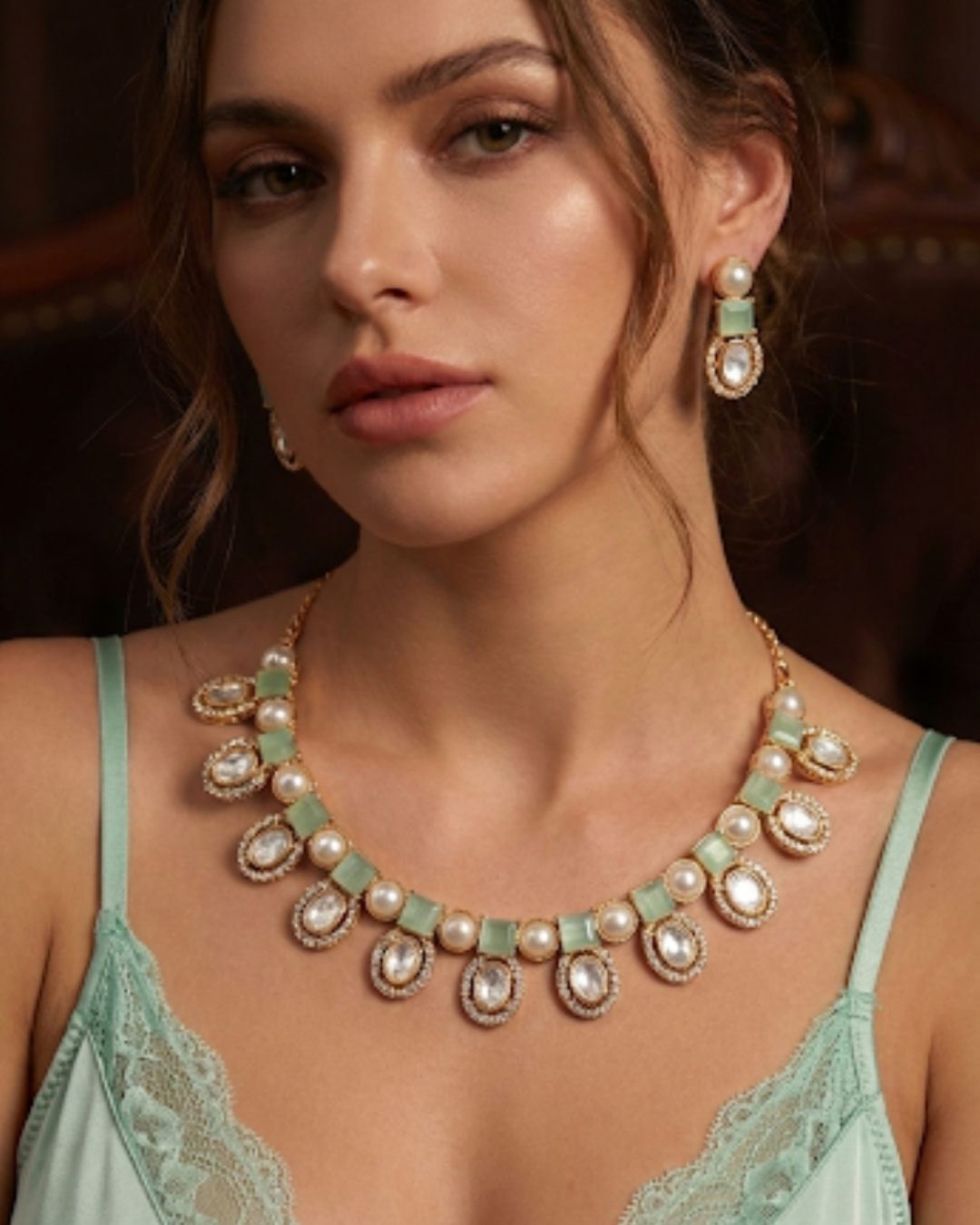 The Verra Necklace Set (Mint)