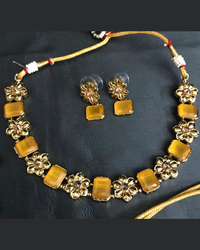 Radiant Crystal & Floral Gold-Tone Set