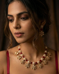 The Royal Rose Bloom Necklace Set