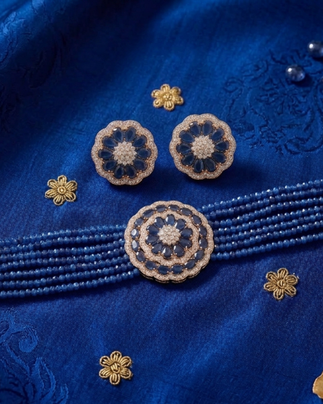 The Kensington Sapphire Choker Set