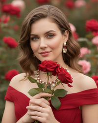 The Verra Necklace Set (Red)