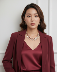 The Verra Necklace Set (Red)