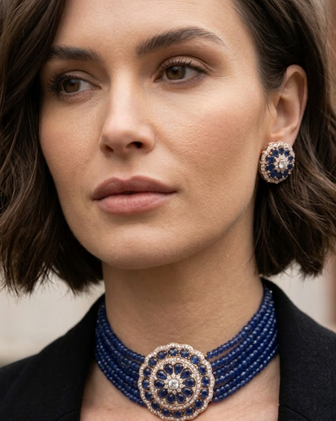 The Kensington Sapphire Choker Set