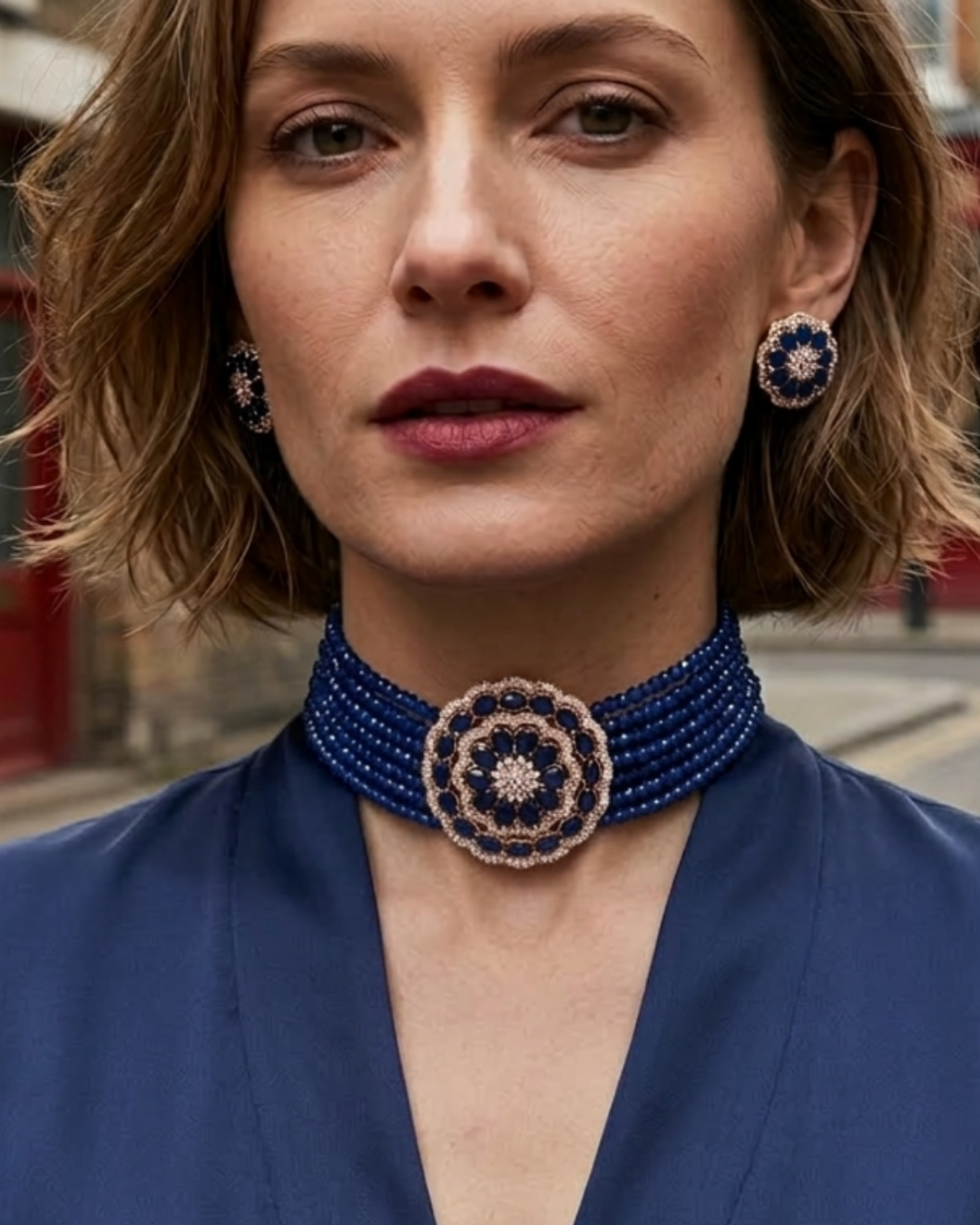 The Kensington Sapphire Choker Set