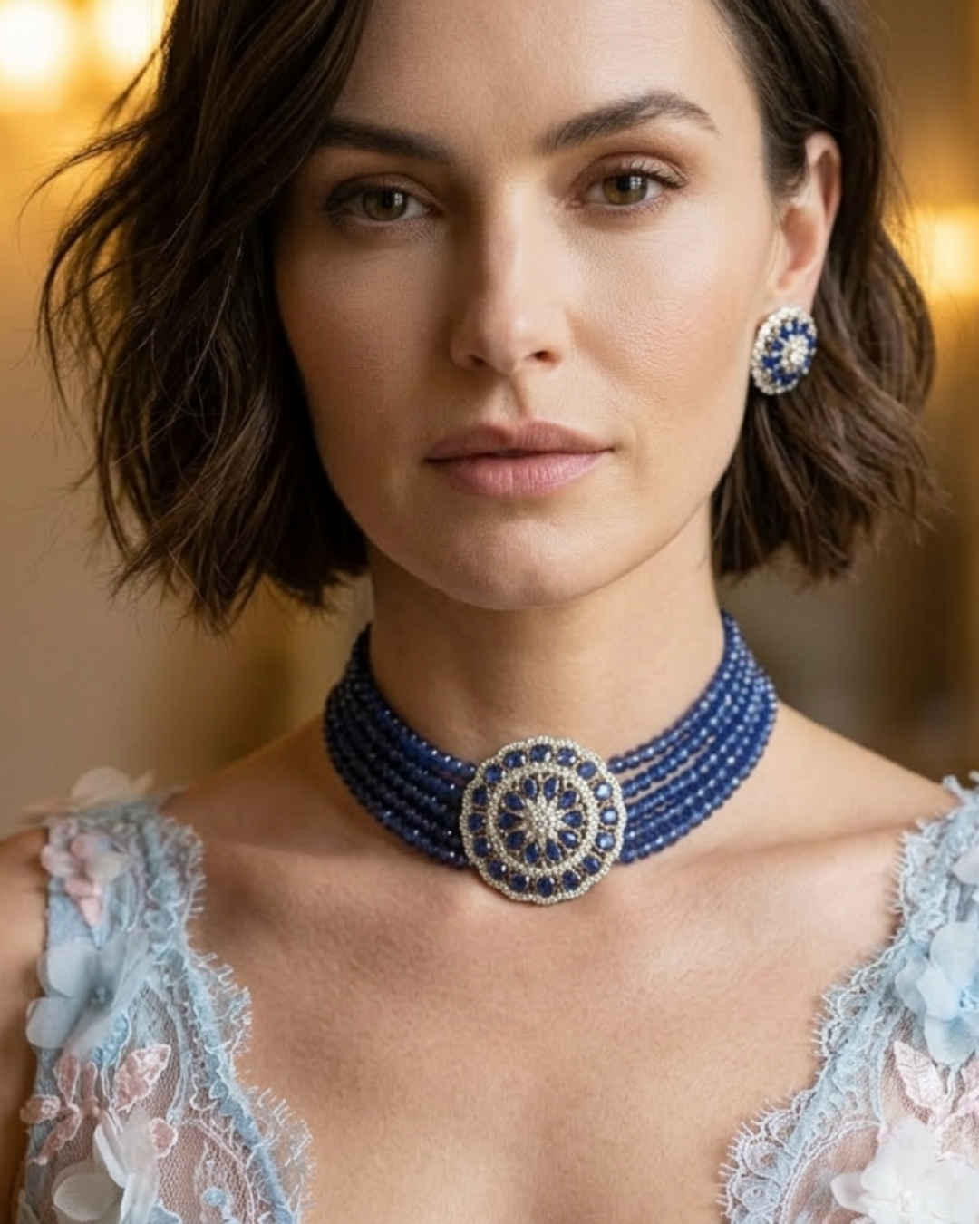 The Kensington Sapphire Choker Set