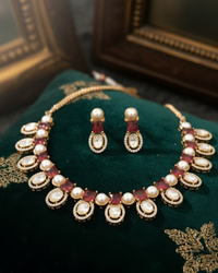 The Verra Necklace Set (Red)