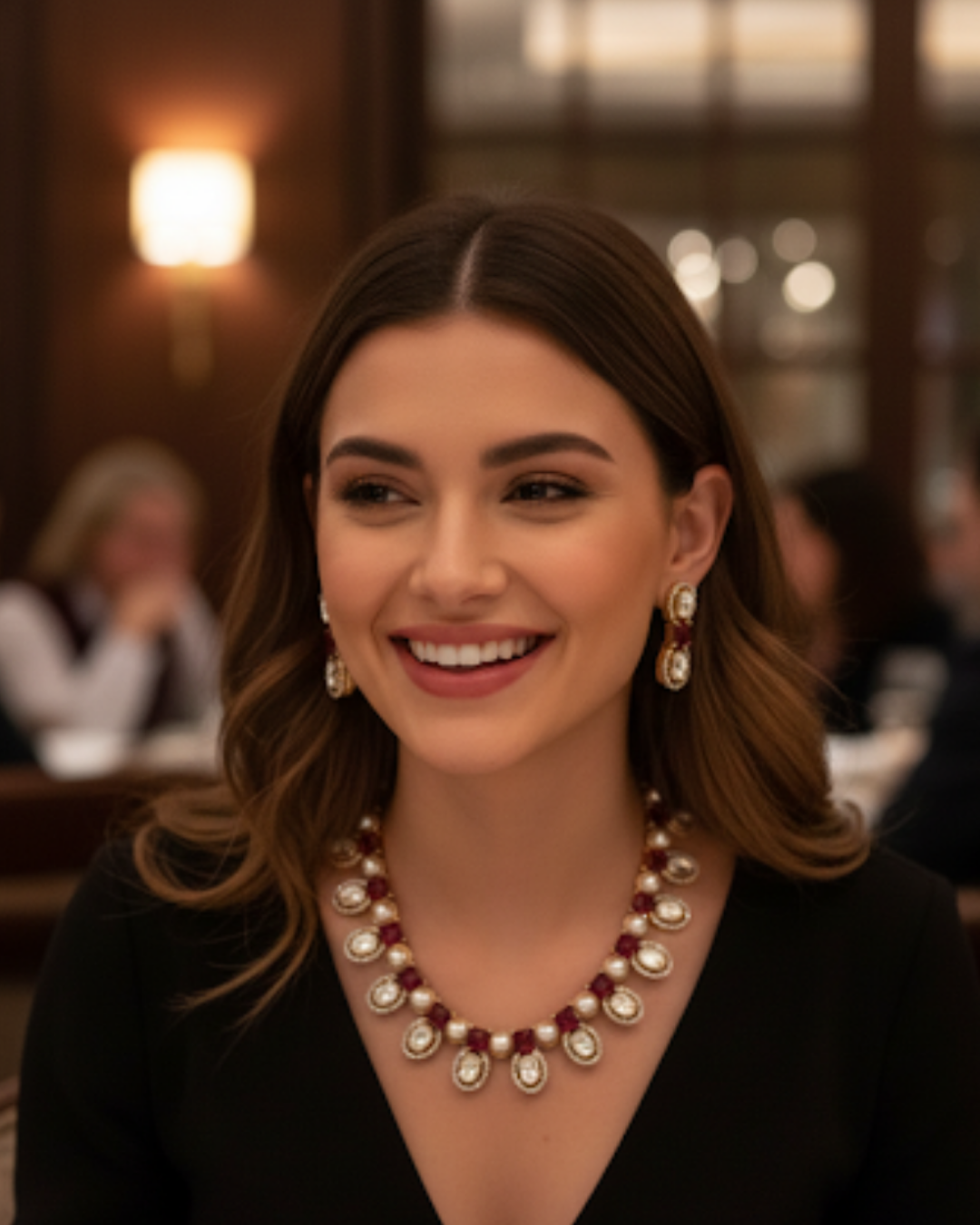 The Verra Necklace Set (Red)
