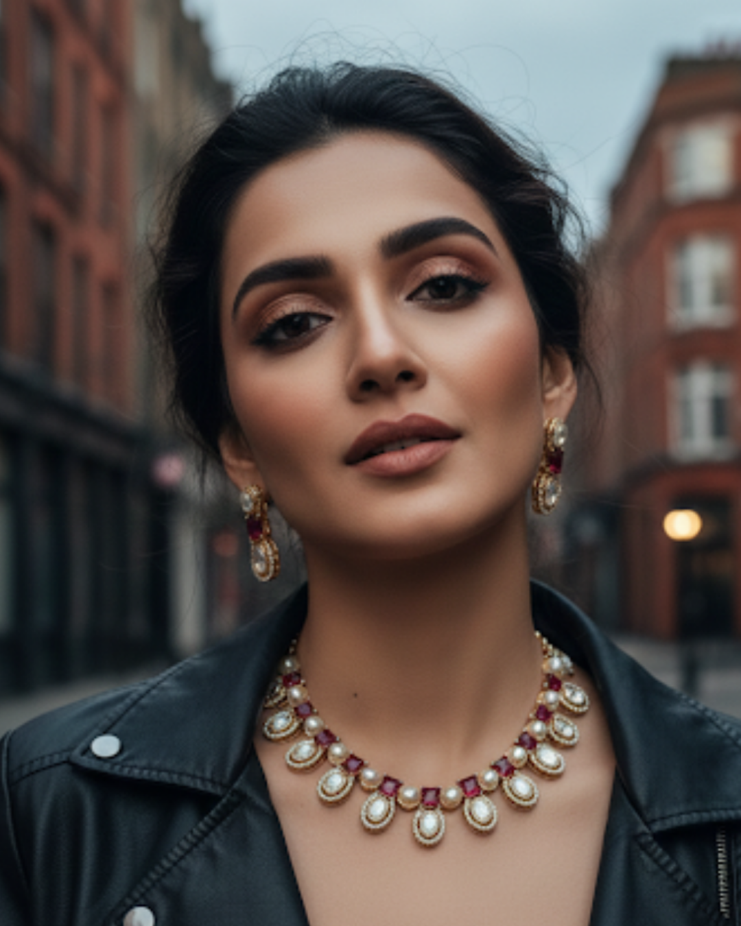 The Verra Necklace Set (Red)