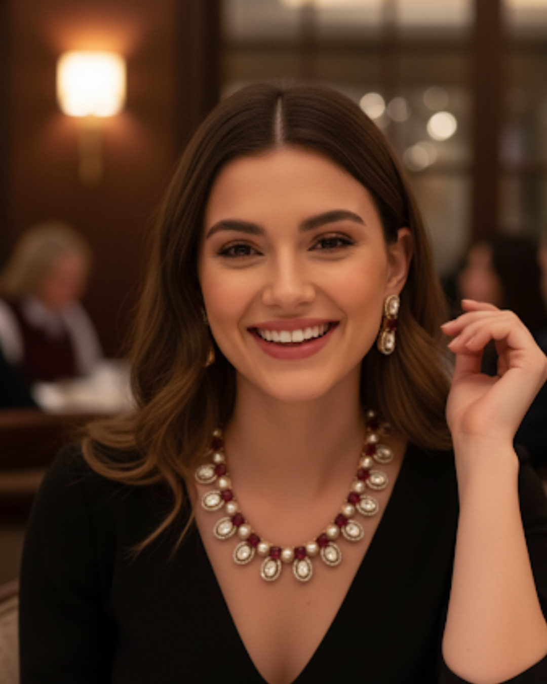 The Verra Necklace Set (Red)