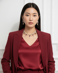 The Verra Necklace Set (Red)