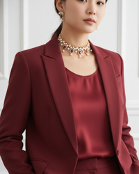 The Verra Necklace Set (Red)