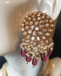 ARSHPREET Ruby Uncut-Kundan Necklace/Choker Set