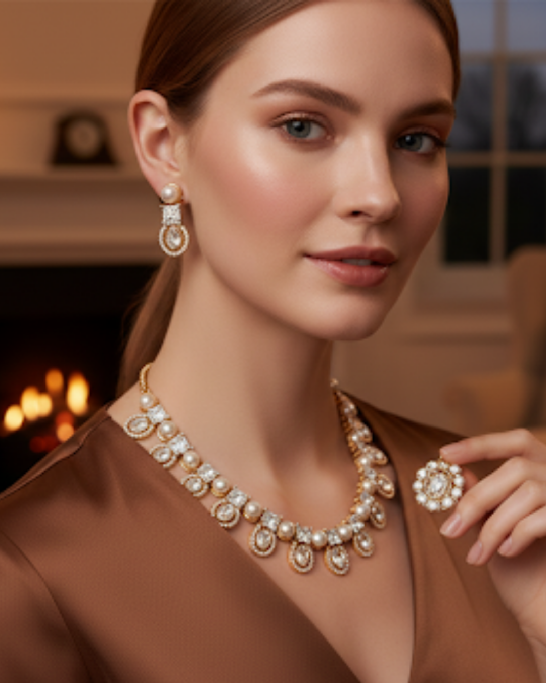 The Verra Necklace Set (Golden)
