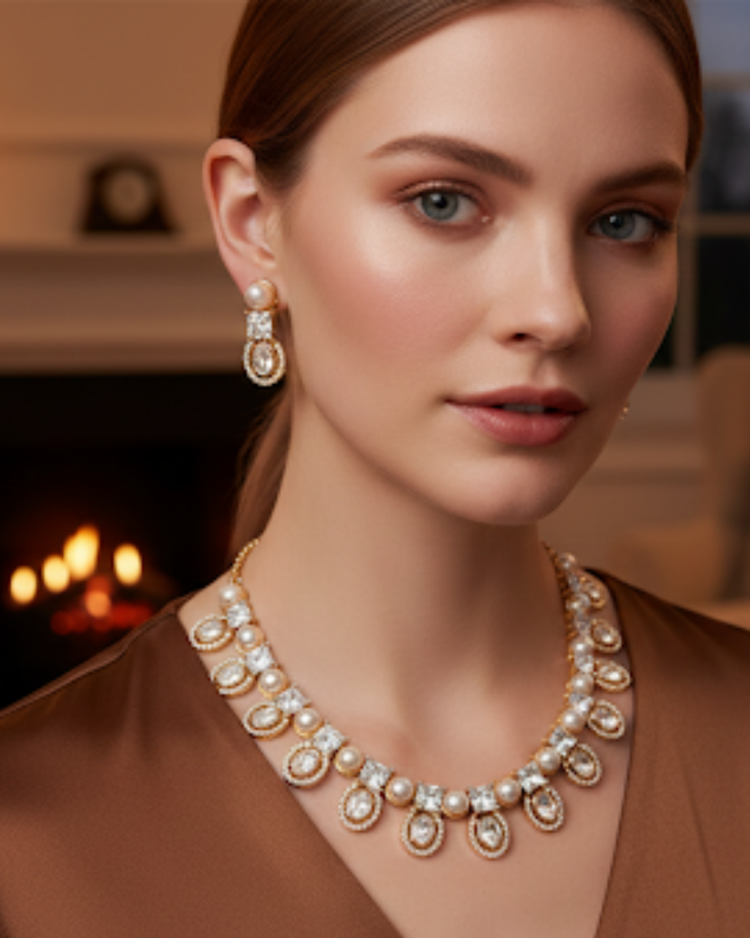 The Verra Necklace Set (Golden)