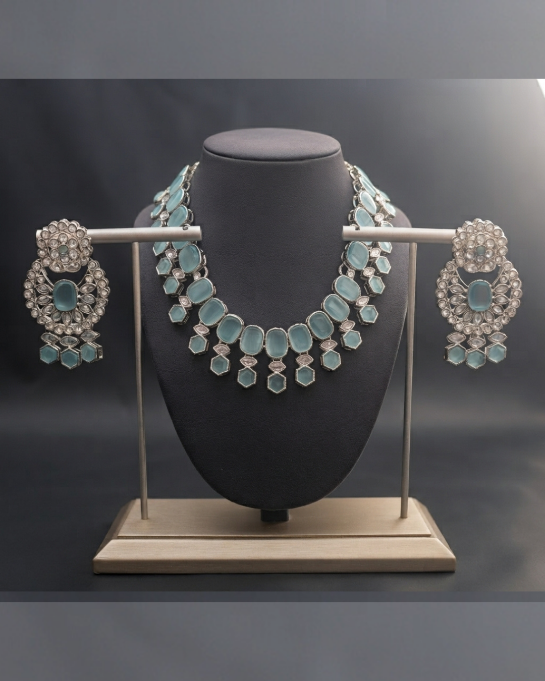The Mayfair Ice Collection – Necklace, Earrings & Head Piece Set