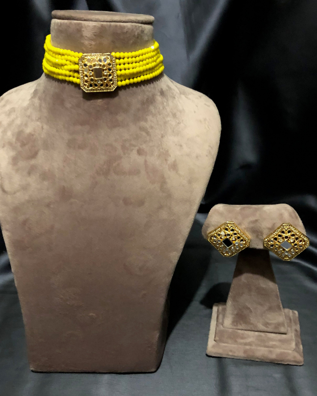 The Sun-Kissed Marigold Choker Set