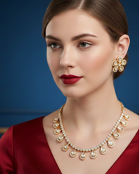 The Aurelia Floral Kundan Necklace Set