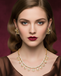The Aurelia Floral Kundan Necklace Set