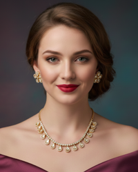 The Aurelia Floral Kundan Necklace Set