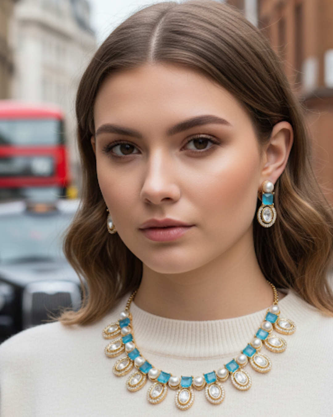 The Verra Necklace Set (Turquoise)