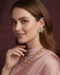 The Aurelia Floral Kundan Necklace Set