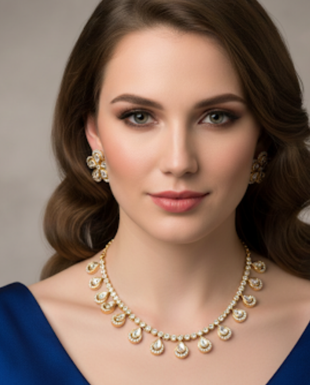 The Aurelia Floral Kundan Necklace Set