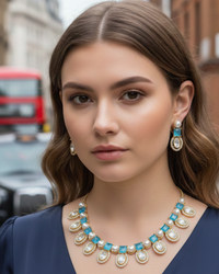 The Verra Necklace Set (Turquoise)