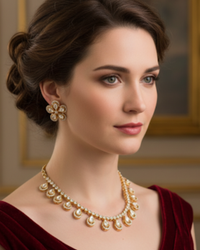 The Aurelia Floral Kundan Necklace Set