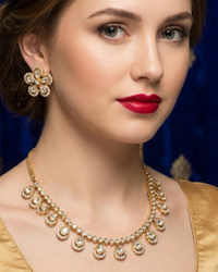 The Aurelia Floral Kundan Necklace Set
