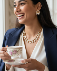The Aurelia Floral Kundan Necklace Set