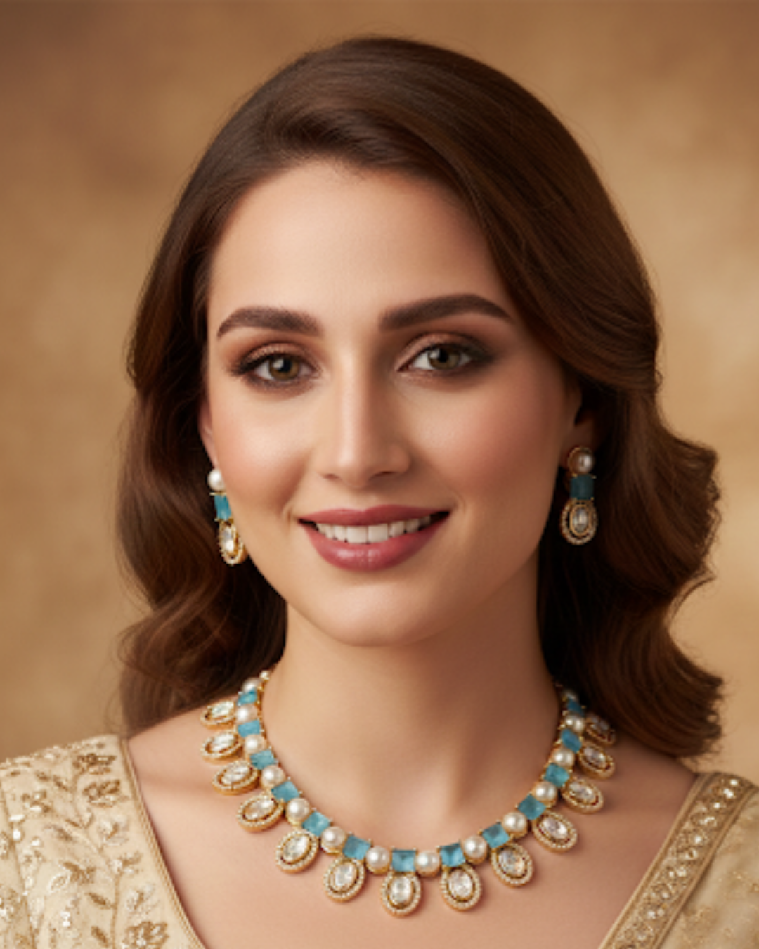 The Verra Necklace Set (Turquoise)
