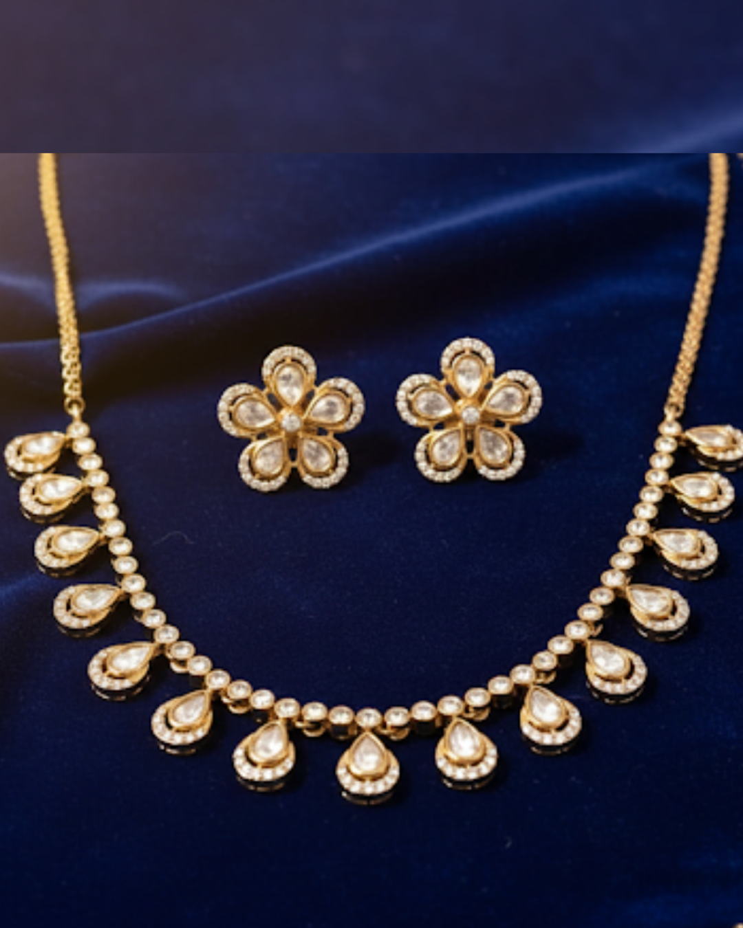 The Aurelia Floral Kundan Necklace Set