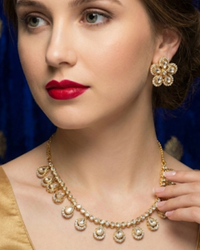 The Aurelia Floral Kundan Necklace Set